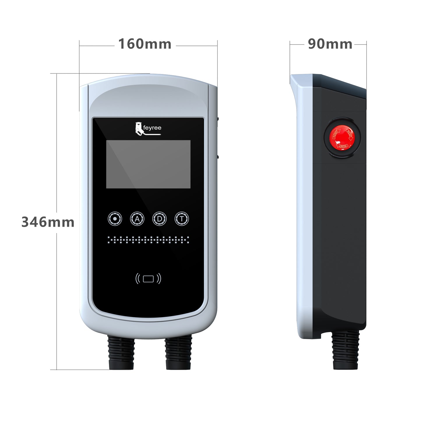 Feyree 32A electric car charger station 1 phase / 3 phase Car Battery Charger electric vehicle charge station