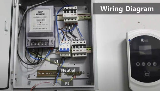 feyree Gemini DLB ev charging station how to wiring
