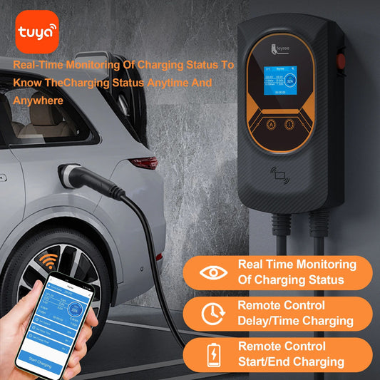 Feyree wallbox ev charger station fast ev charger wall-mounted AC EV Charger Electric Charging Car