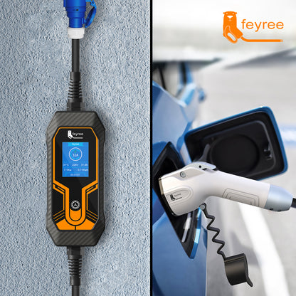 Feyree EV charger portable 7kw fast charging station