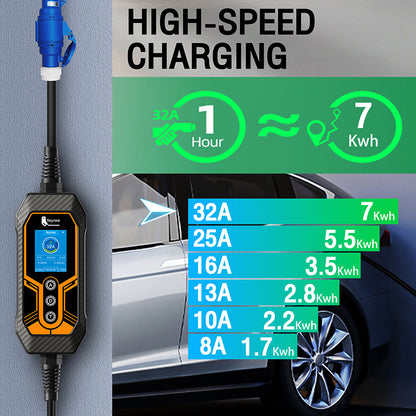 Feyree EV charger portable 7kw WIFI APP fast charging station