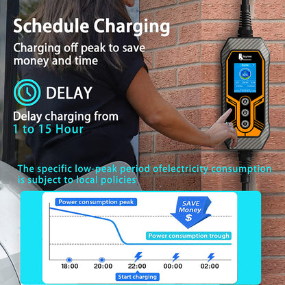 Feyree EV charger portable 7kw WIFI APP fast charging station