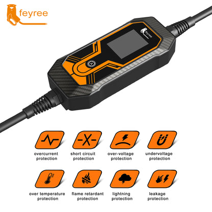 Feyree EV charger portable 7kw fast charging station